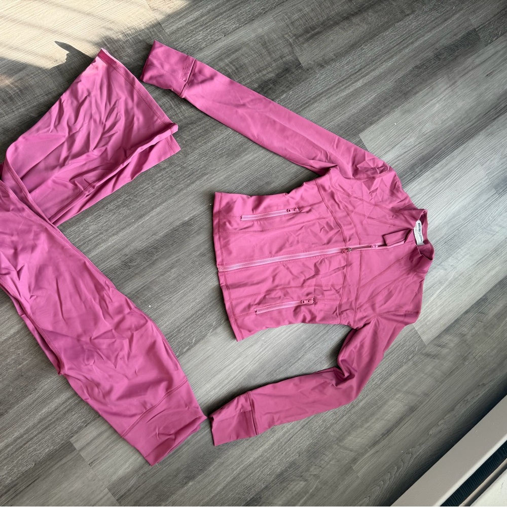 Pink Zip-Up Jacket and Pants Set - Picture 3 of 7